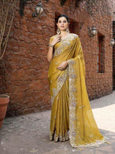 Mustard Saree